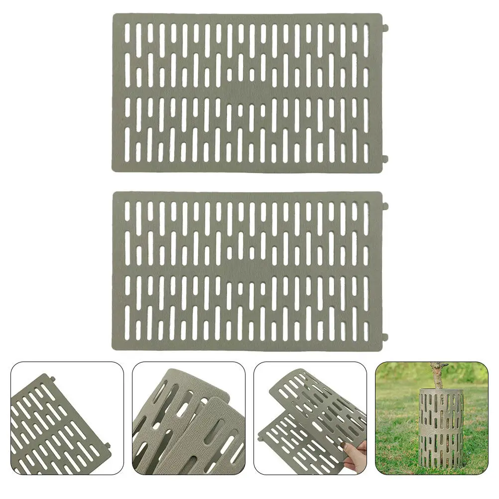 2Pcs Plant Trunk Protection Cover Heavy-Duty Plastic Tree Protective Sleeve for Tomatoes Citrus Shrubs Outdoor Indoor Garden