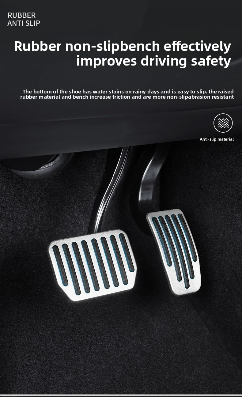 Für Tesla Model Y L 3 Highland Juniper 2025 2026 Fußpedalabdeckung Gaspedal Bremspedalabdeckung YL Aluminiumlegierungsteile – Detail 5