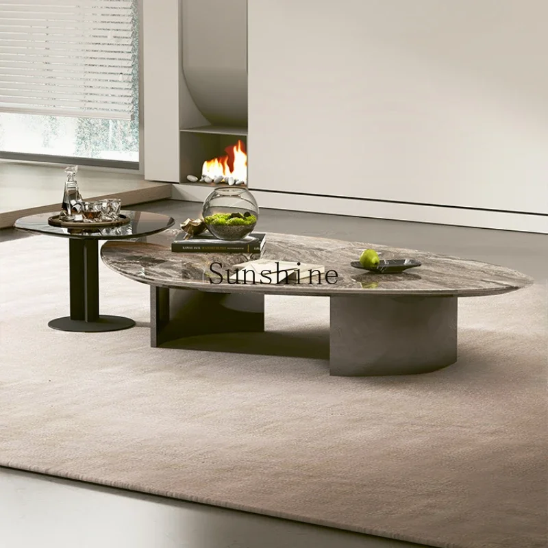 

Simple light luxury irregular special-shaped luxury stone coffee table