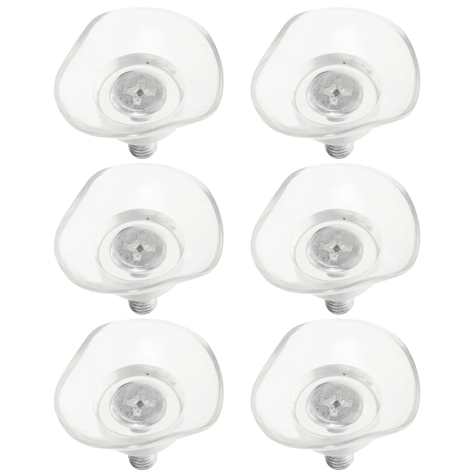 

6 Pcs Glue Tape Pvc Sucker Suction Cups Hanger Glass Glasses Anti-Collision Baby