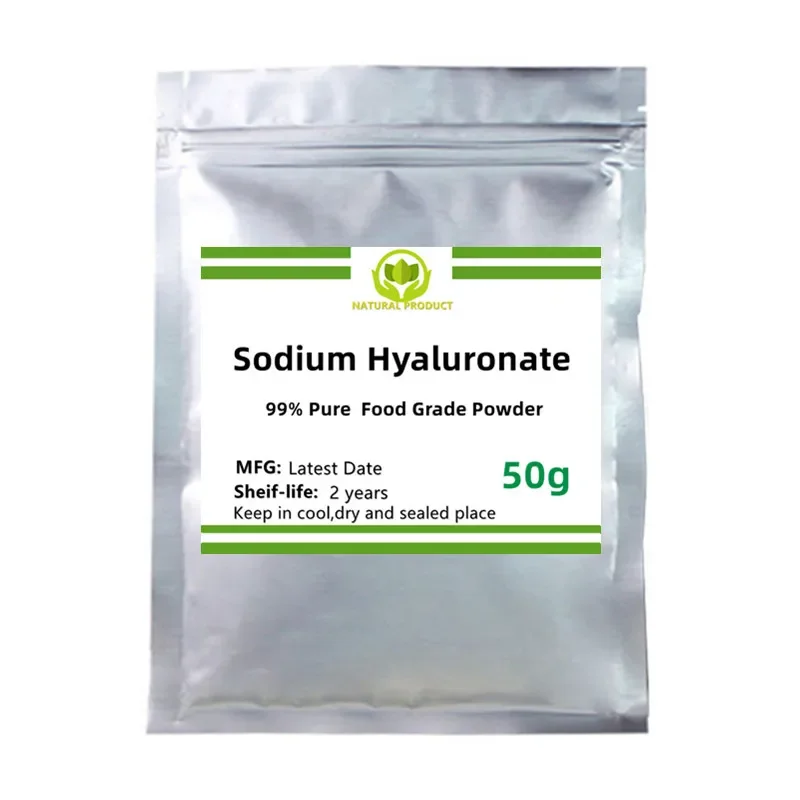 Supply 50-1000g 99% Sodium Hyaluronate Powder Hyaluronic Acid Stock Solution Skin Care Material Repair