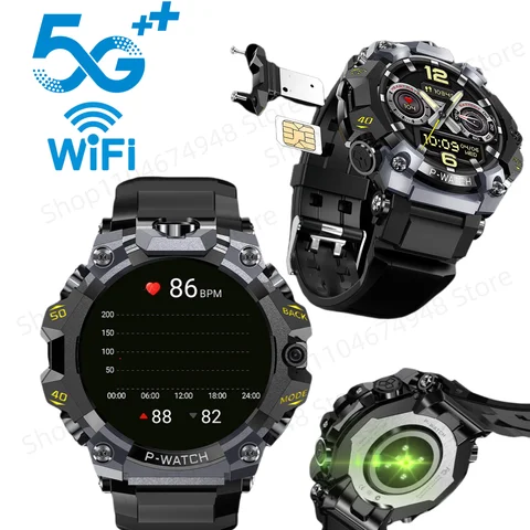 Q668 Smartwatch Android Os Smart Watch Men With IP68 waterproof 800W HD Dual Camera Amoled GPS WIFI NFC Video Call Sim Card Slot