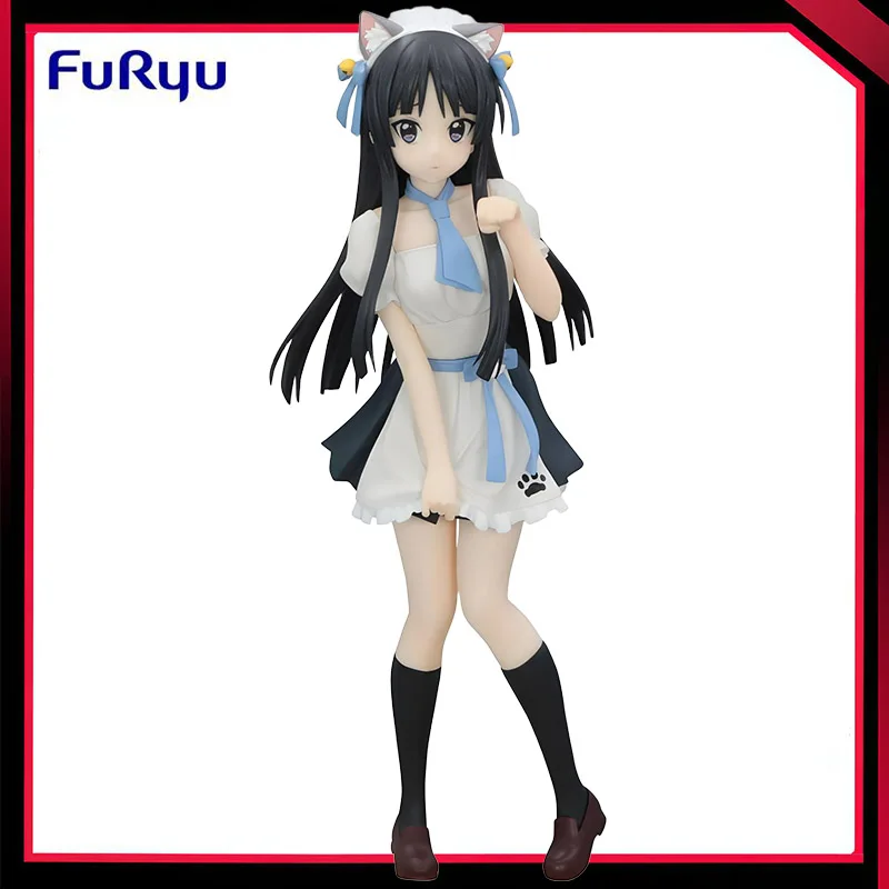 متوفر في المخزون FuRyu الأصلي حقيقية Trio-Try-iT K-ON ميو Akiyama 22 سنتيمتر بولي كلوريد الفينيل أنيمي عمل نموذج لجسم اللعب الهدايا سطح المكتب زخرفة دمية #1
