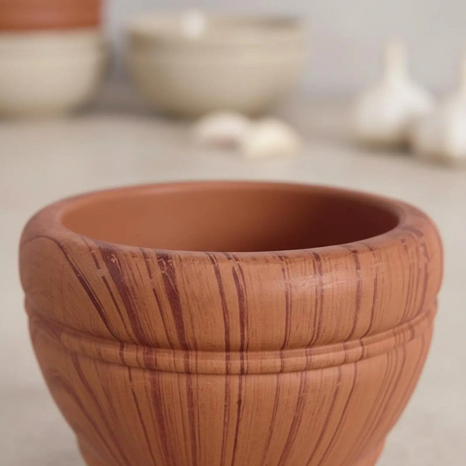 Garlic Grinder Manual Spice Garlic Mortar Pestle for Pepper Herbs Grinding Kitchen Tool view 4