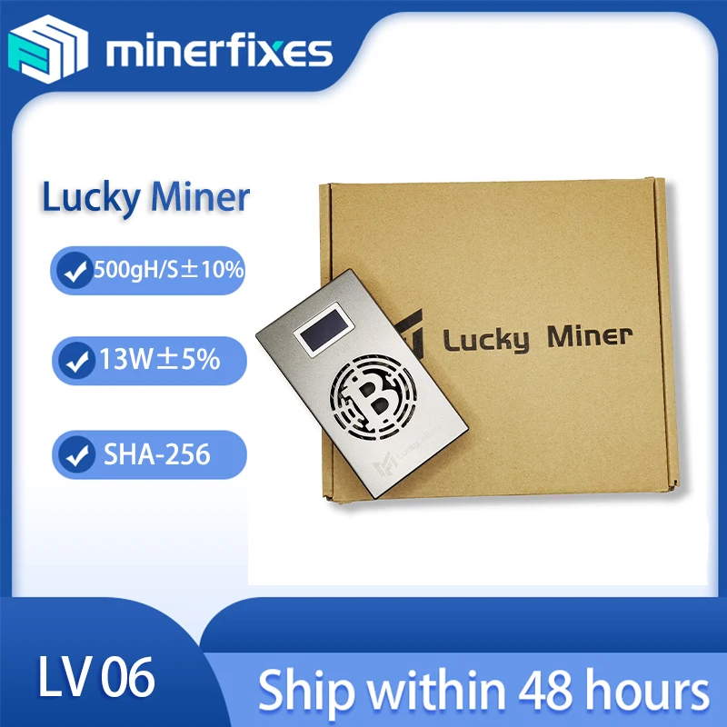 

2024 Latest Model bitcoin lucky miner LV06 500G BTC Solo miner Includes Tutorial and After-Sales Guidance bitcoin miner machine