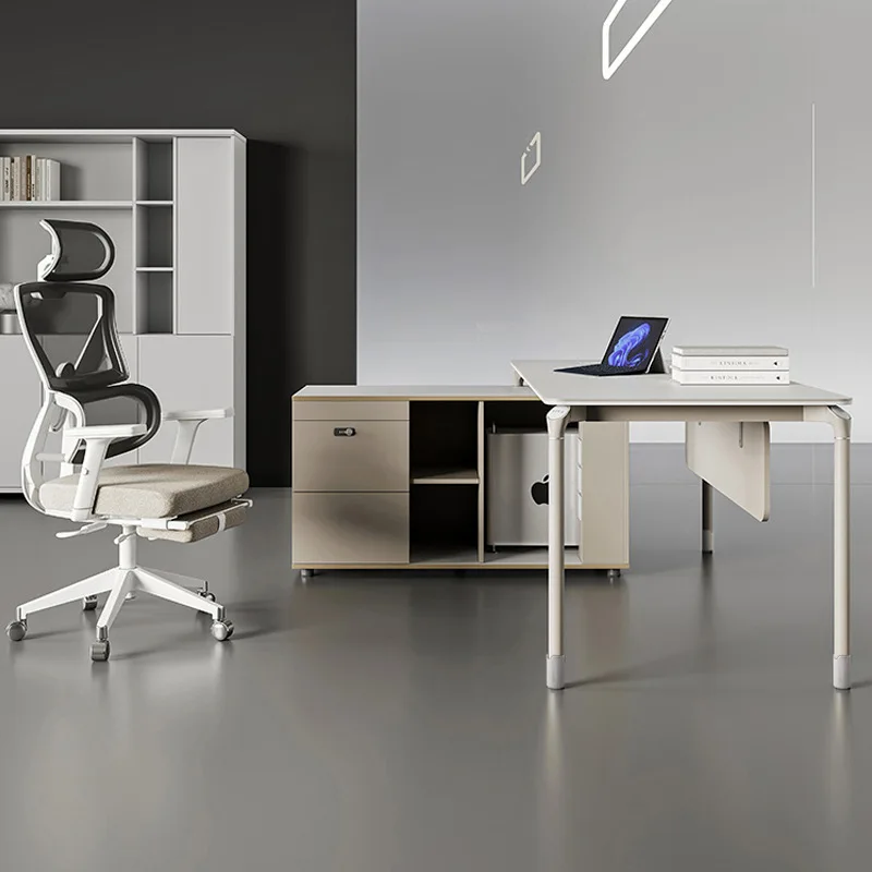 Boss desk simple modern supervisor office furniture light luxury computer table and chair combination