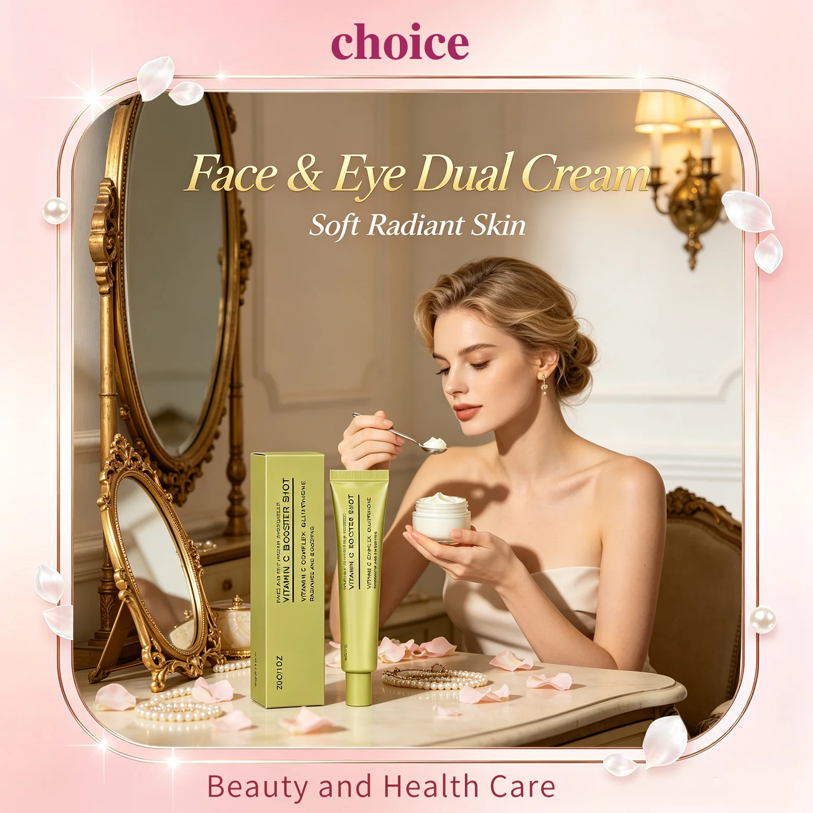 Vitamin C Booster Shot Face Cream Niacinamide Brightening Improve Fine Lines Moisturizer Soft Skin Daily Lock Water Face Cream