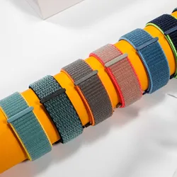 22mm 20mm Strap For Amazfit GTS-GTR-4-3-2-2e-Mini-Pro-stratos 2 correa Sport Nylon loop Bracelet Amazfit bip-U-S-3-pro watchband