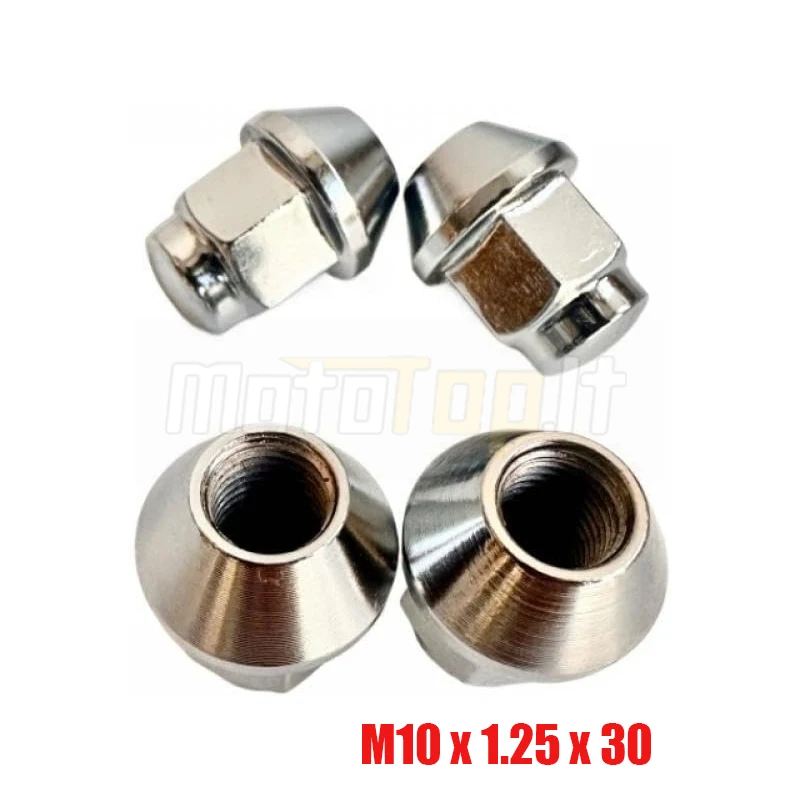 4 PCS M10x1.25x30 Wheel Nut for Stels 500H 700H Hisun HS400 HS500 HS700 HS800 ATV UTV Quad Parts 90431-102-0000 PJ00000903450000