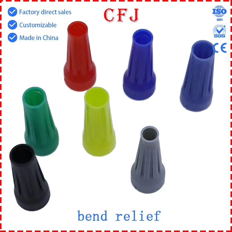 Aviation Plug Bend Relief Connector Strain Relief Boot 0B 1B 2B Cable Exit Protective Sleeve Soft Rubber Cable Gland