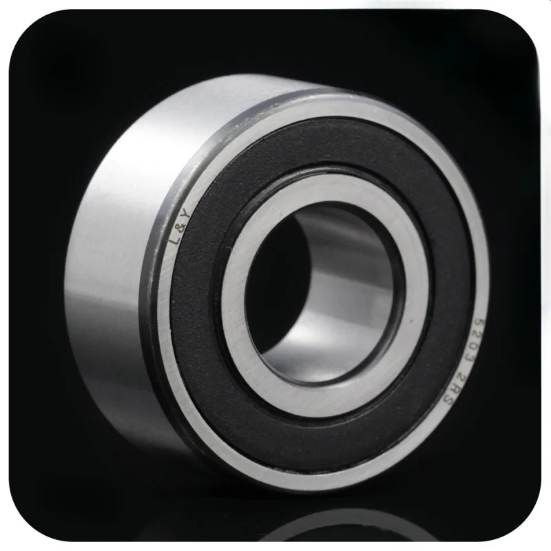 Precision bearings 5200-2RS  5200RS 5200 10x30x14.3mm double row angular contact ball bearing 3200 2RS  3200RS 10*30*14.3 mm
