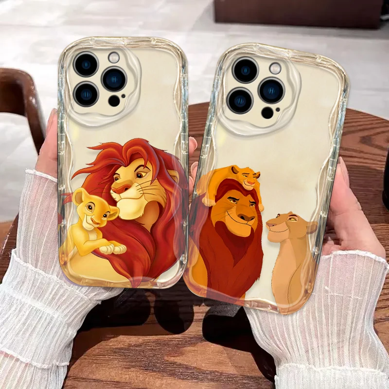 Disney The Lion King Cover For Apple iPhone 15 14 13 12 11 Pro X XR XS Max Plus 8 7 Plus SE Wave Oil Phone Case