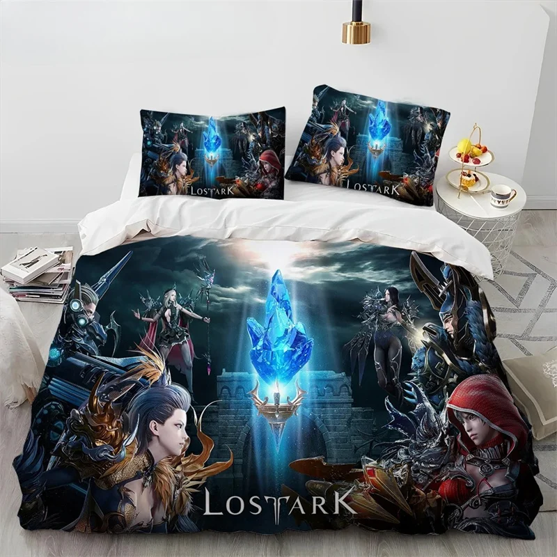 3D Lost ARK Game Gamer Cartoon Comforter Bedding Set,Duvet Cover Bed Set Quilt Cover Pillowcase,king Queen Size Bedding Set Gift