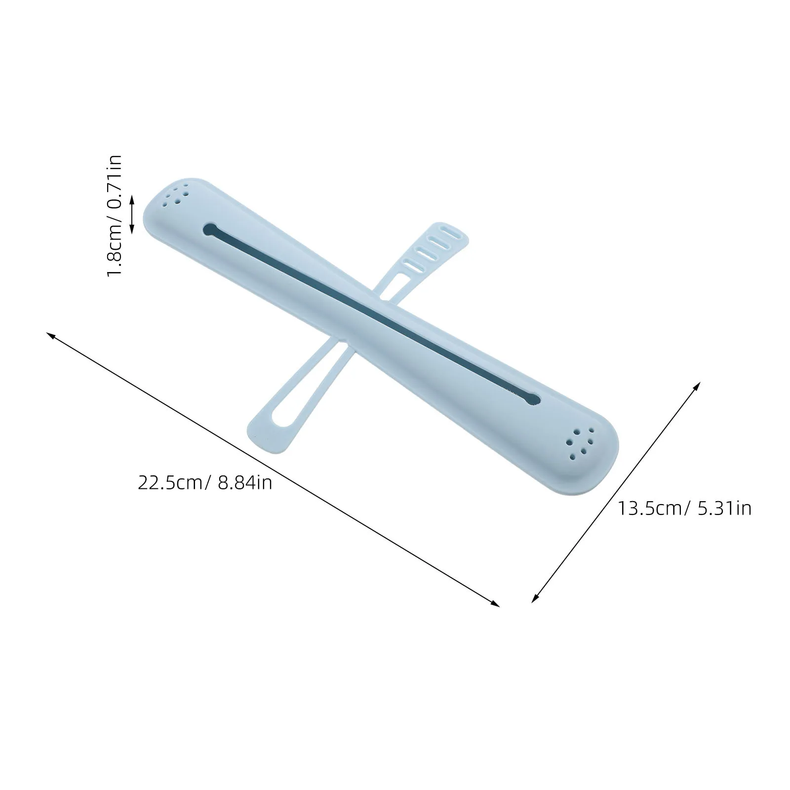 حافظة فرشاة أسنان للسفر من السيليكون الأزرق، حامل صندوق تخزين فرشاة الأسنان المقاوم للماء لرحلات العمل والعطلات
