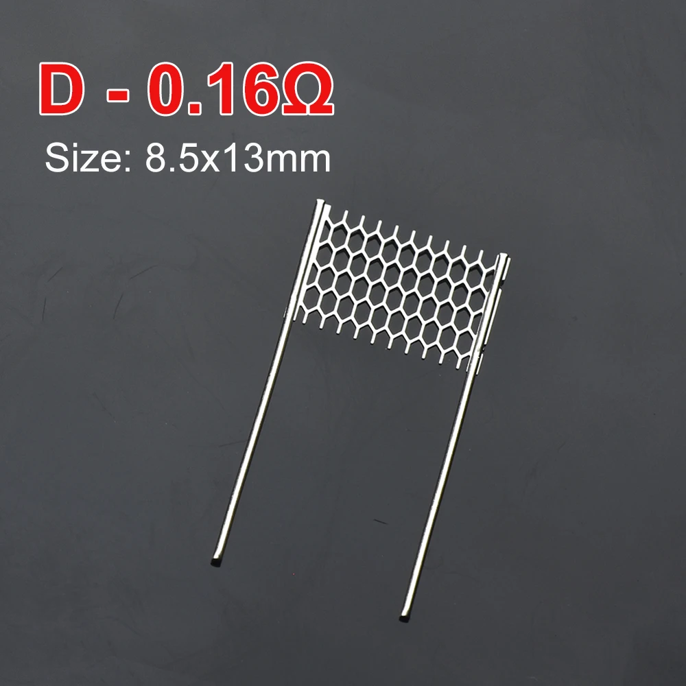 10/50/100pcs Rebuild Heat Wire Mesh Resistance 0.15 0.16 0.2 0.3 0.4 0.6 0.8ohm Repair Home Electronics Accessary Parts