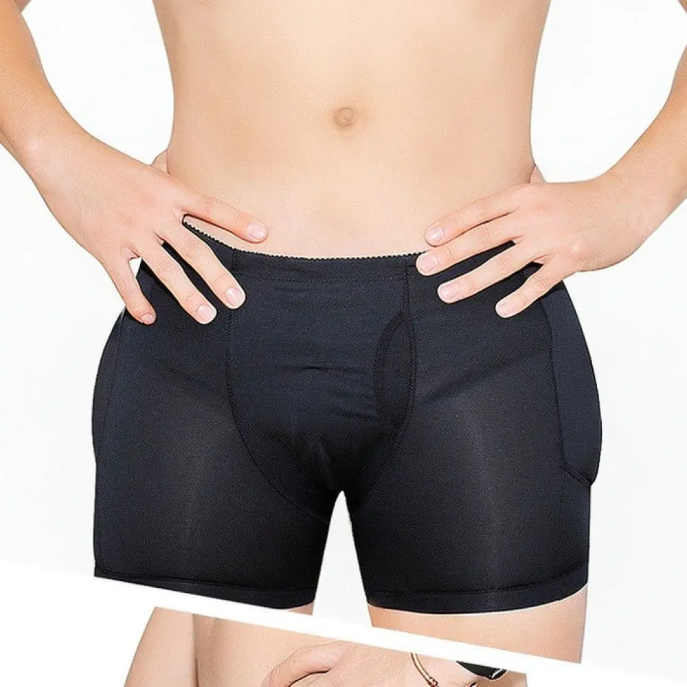 Mens Hip Enhancing Boxer Briefs Padded Butt Lifter Underwear Breathable Seamless Shaping Trunks Athletic Base Layers