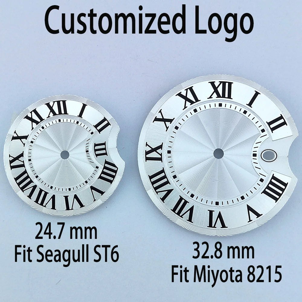 32.8mm Watch Dial Suitable For Miyota 8215/DG 2813 Movement . 24.7mm Watch Dial Suitable For Seagull ST6 Movement