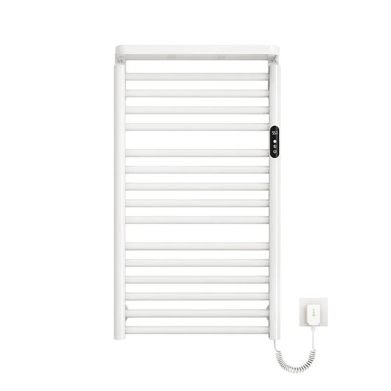

Intelligent Temperature Wall-Mounted Black Steel Electric Towel Rack Heated Bathroom Drying Rack