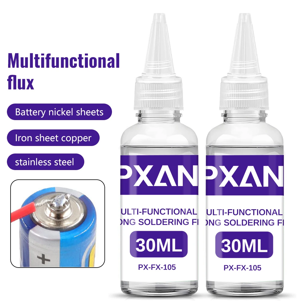 تدفق سائل، بدون تنظيف، بطارية، ستانلس ستيل، نحاس، حديد، نيكل، صفائح مجلفنة ومعادن أخرى، تدفق متعدد الوظائف #1
