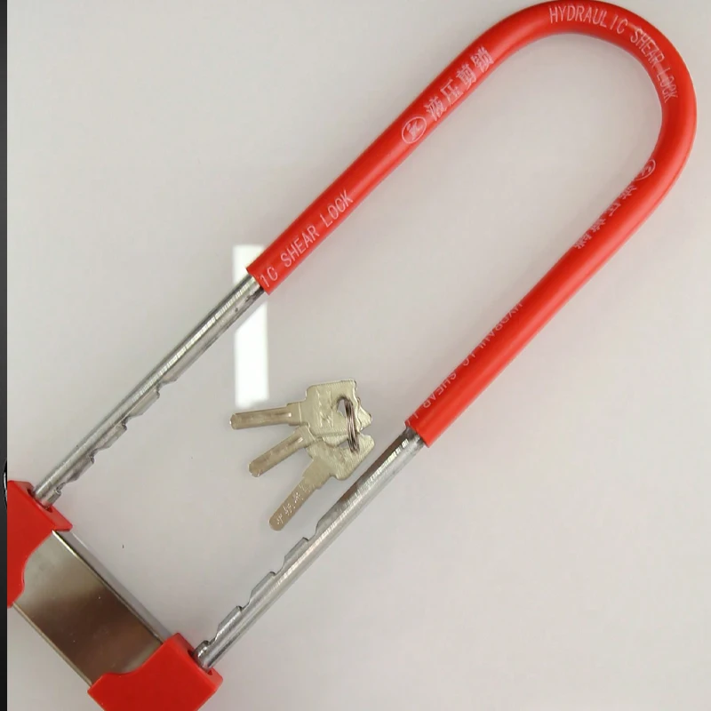 Retractable Glass Door Lock U-Lock Interlock Anti-Theft Lock Store Lock Anti-Hydraulic Shear Office Door Lock