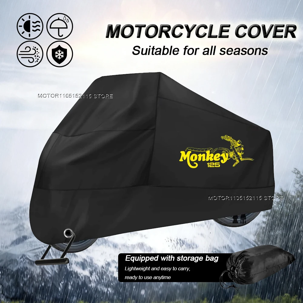 Motorcycle Cover UV Protective Dustproof Snowproof Outdoors Motorcycle Waterproof Cover For Honda Monkey 125 z12 MONKEY 125 Z12