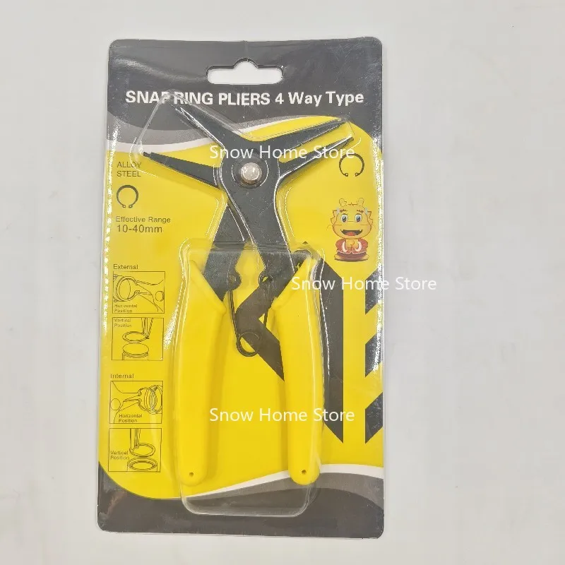 Internal and External Circlip Retaining Pliers,  Two-in-one Dual-purpose Multi-purpose Retaining Ring Pliers