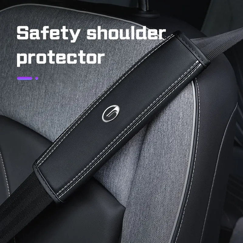 

Leather Car Seat Belt Shoulder Cover For GAC Trumpchi Aion GS8 ES9 GS4 GS3 Empow GS5 Coupe GA4 Ga6 GM8 Protector Pad Accessories