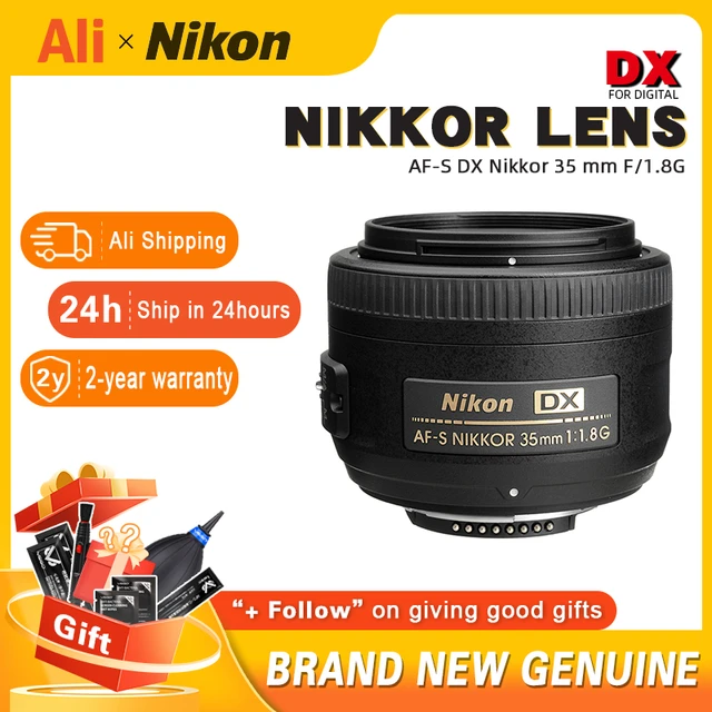 Nikon AF-S DX Nikkor 35 mm F/1.8G lens (New) For NIKON D7000 D7100 D7500  SLR camera Portraits and landscapes autofocus lens - AliExpress