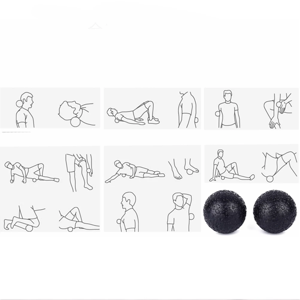 

Massage Ball Balls Hand Exercises Grip Muscle Massager Back Roller Yoga Fascia Holding