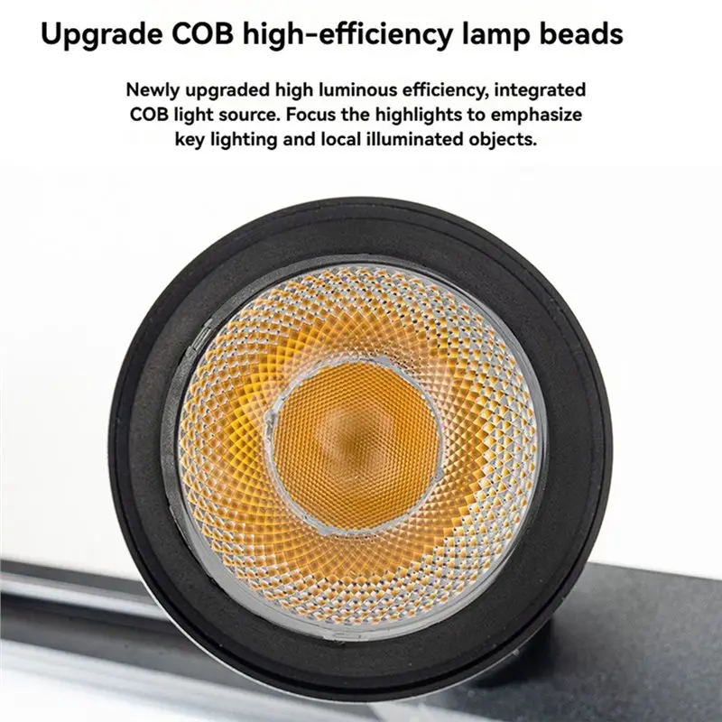 【HAPPY】COB Focused 25W Adjustable Zoom Led Rail Track Lamp Spotlight For Hotel Clothes Store Exhibition Decor Lighting System