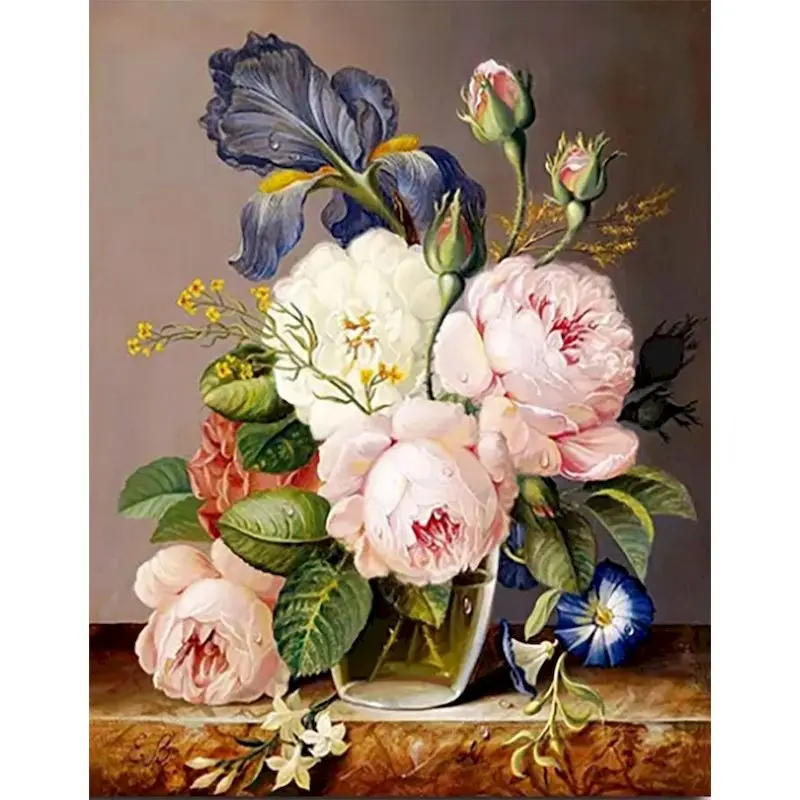 

GATYZTORY New Arrival Diamond Painting Flower Colorful Picture Of Rhinestones Embroidery Butterfly 5D DIY Mosaic Child Gift