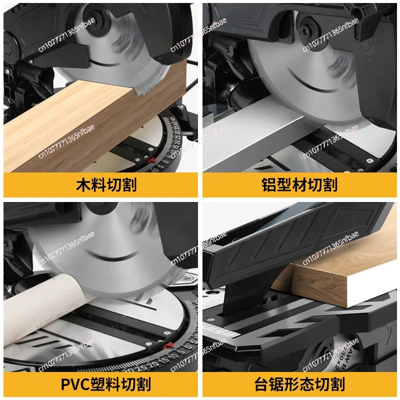 8 Inch Woodworking Multi-functional Composite Saw Dual-purpose Small Table Saw Miter Saw Aluminum Profile 45 Degrees