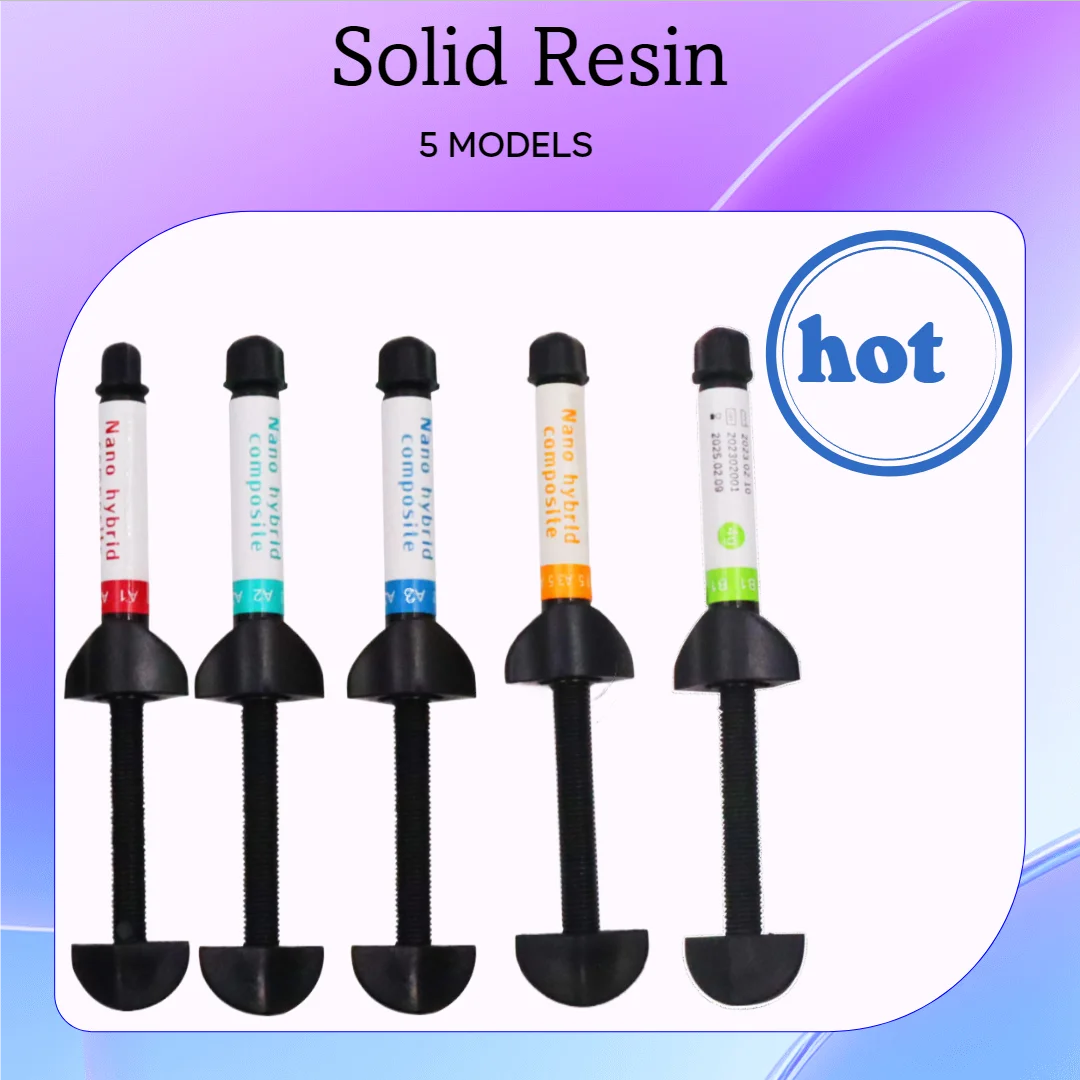 3PCS Dental Restoration Syringe Universal Color Shade Dentistry Enamel Material Aesthetics Composite Resin Compressive Strength