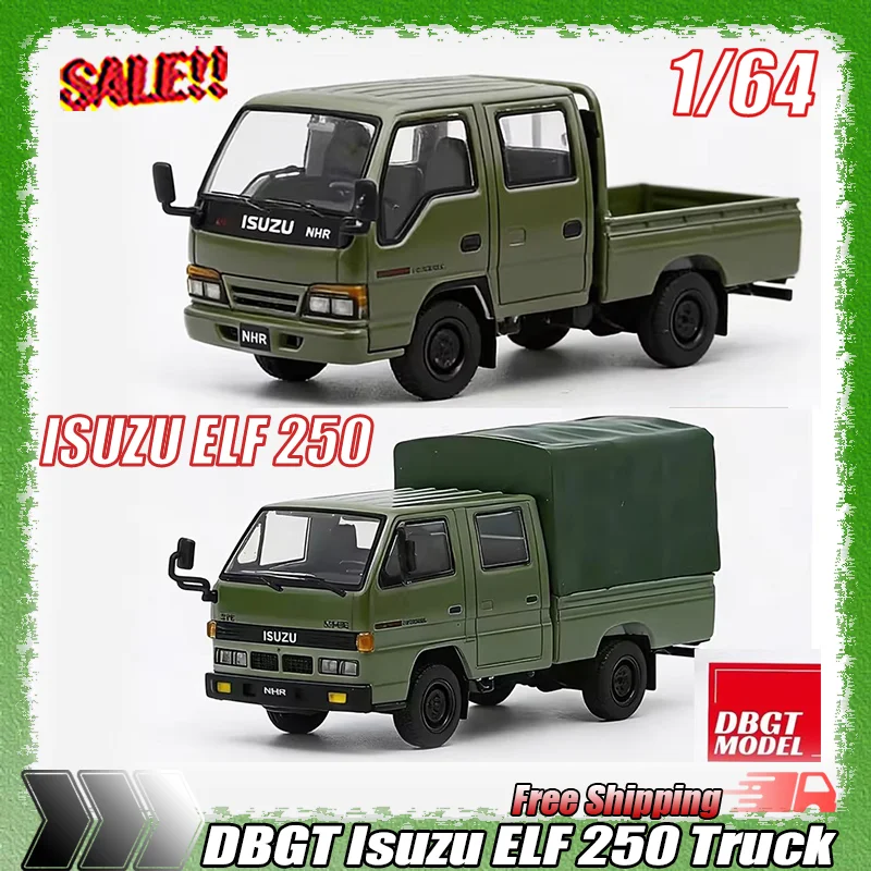 

New Dbgt 1:64 Isuzu Elf Roadblock Truck Simulation Alloy Plastic Miniature Die-Casting Model Custom Children'S Toy Gift Ornament