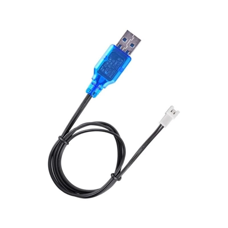 

83CE XH2.54-2P 3.7V 400mA USB Charging Cable Lithium Battery Cord for Remote Controlled Aircraft Model UAV