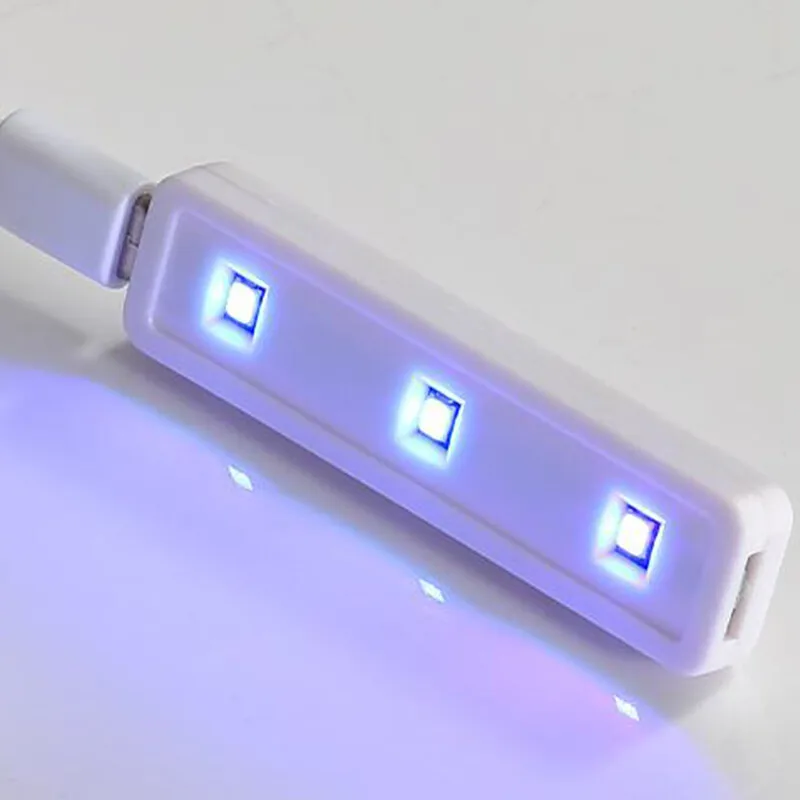 5 pçs profissional uv lâmpada do prego máquina de terapia de luz portátil interface usb secador de unhas uso doméstico manicure pedicure salão ferramenta