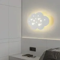 Morden LED Indoor Wall Lamp Cloud Design Decor Acrylic Wall Lights Nordic Sconce Lamps Kids Bedside Lamps For Children's Bedroom