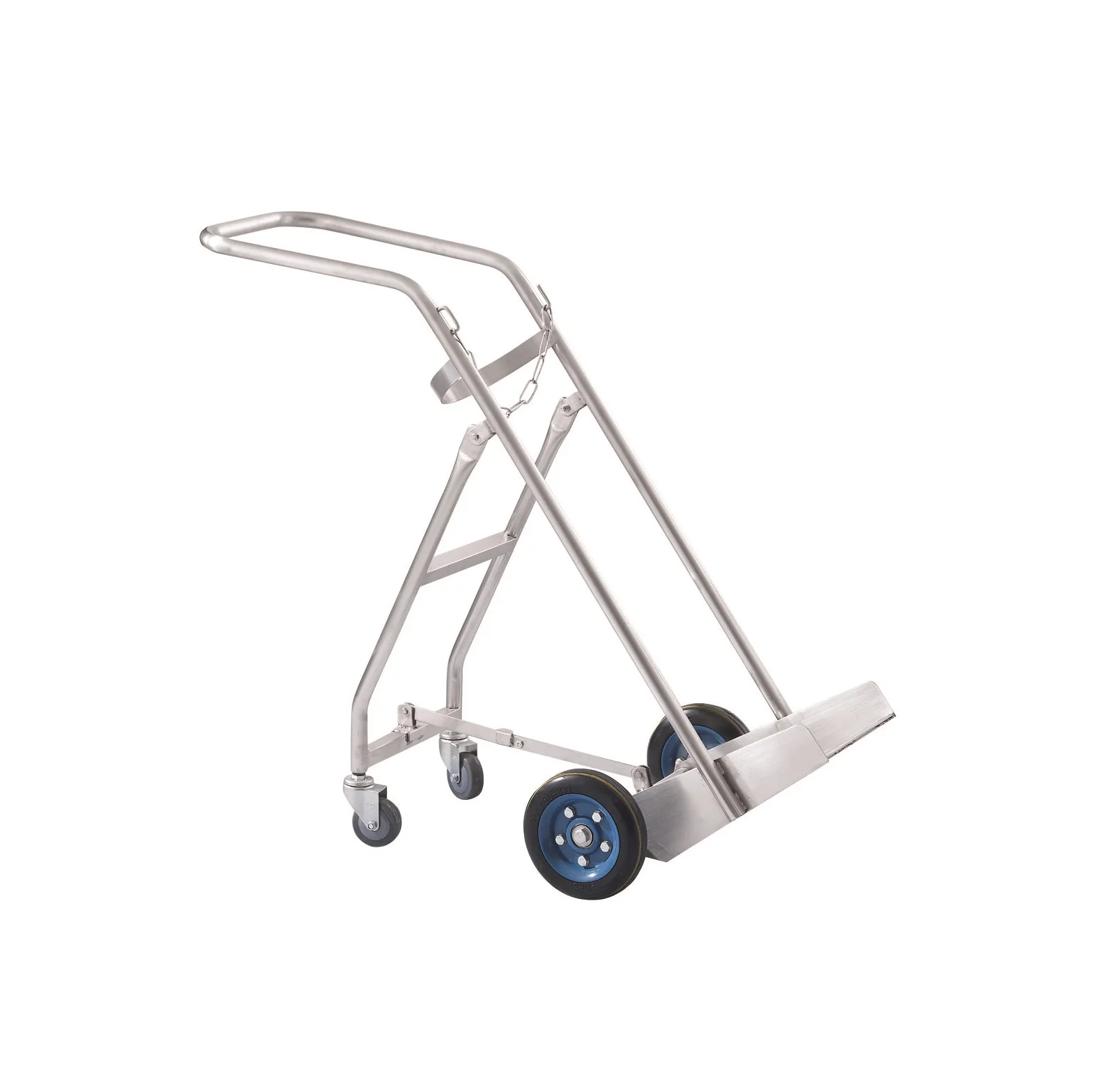 High Quality HH/YQC-165 Stainless Steel Oxygen Cylinder Holder Cart and Trolley for ICU Room Use Metal Material