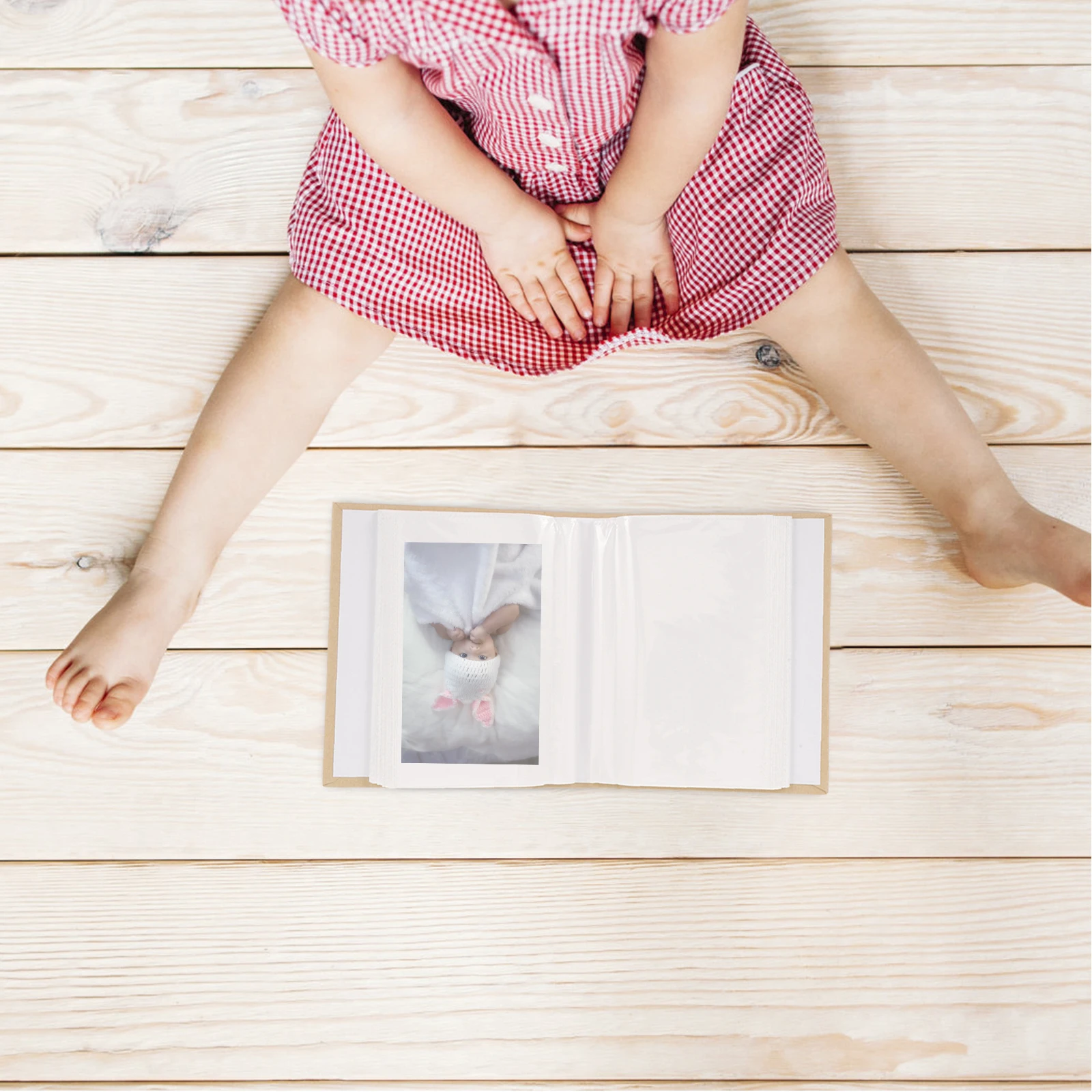 

6Inch 100 Pocket Baby Photo Album for Keepsake Memory Storage Cute Plug in Picture Album for Family Photos Boy Girl Gift Idea