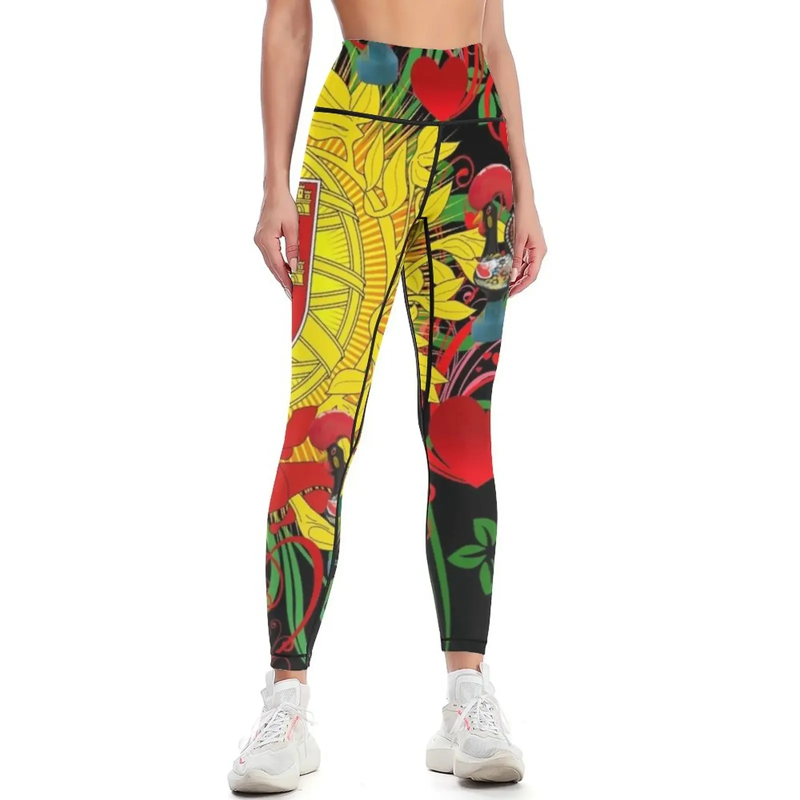 

Portuguese art Leggings Sports female sports for gym sportswear for gym gym wear Womens Leggings
