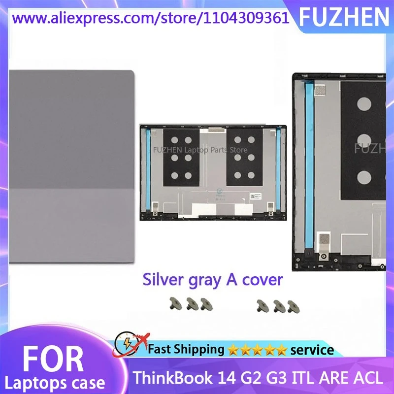 New Cover For ThinkBook 14 G2 ARE ILL 14 G3 ACL LCD Back Cover/Front Frame/Palm Rest/Bottom Cover/Hinge/Keyboard Silver Gray