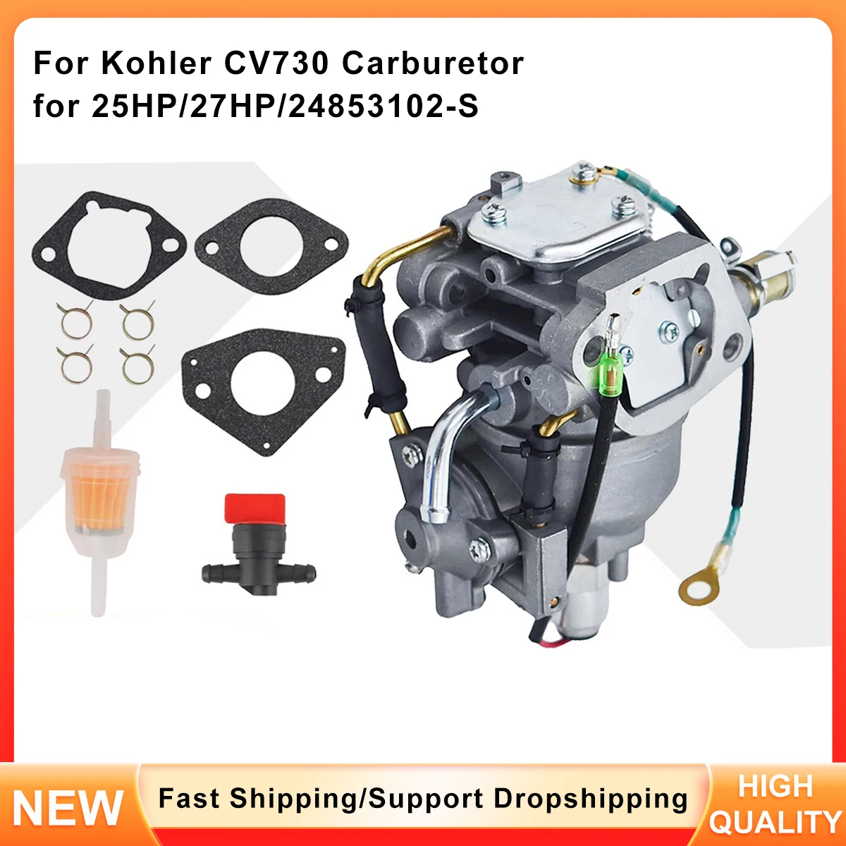 

Replacement Carburetor for Kohler CV730 CV740 Series - 24-853-102-S 25-27HP