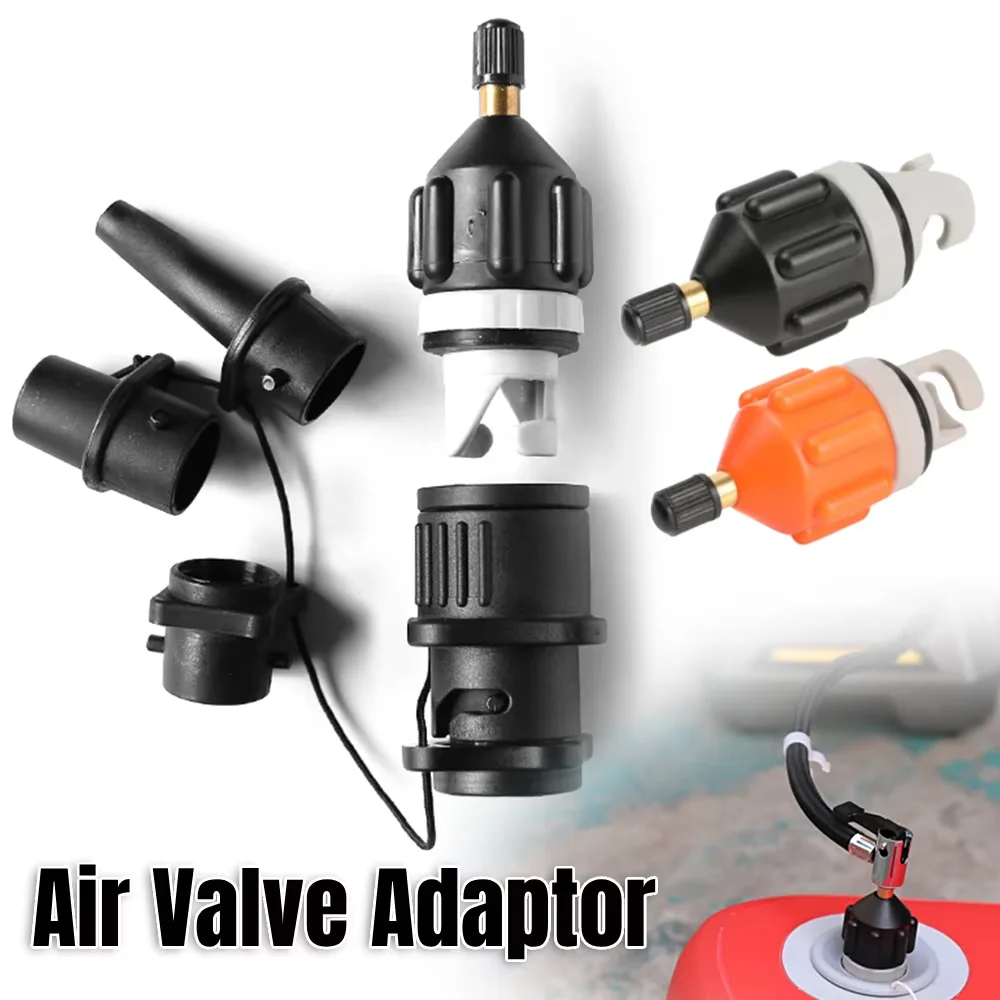 Air Valve Adaptor Inflatable Pump Adapter Paddle Boat Kayak Air Valve Pump Connector for SUP Board Tire Air Compressor Converter