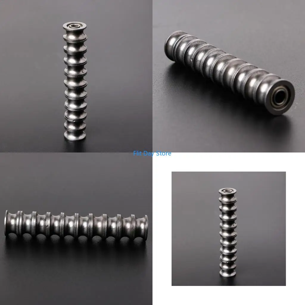F92C 10Pcs U624ZZ U Ball Bearing Guide Pulley For Rail Track Linear Motion