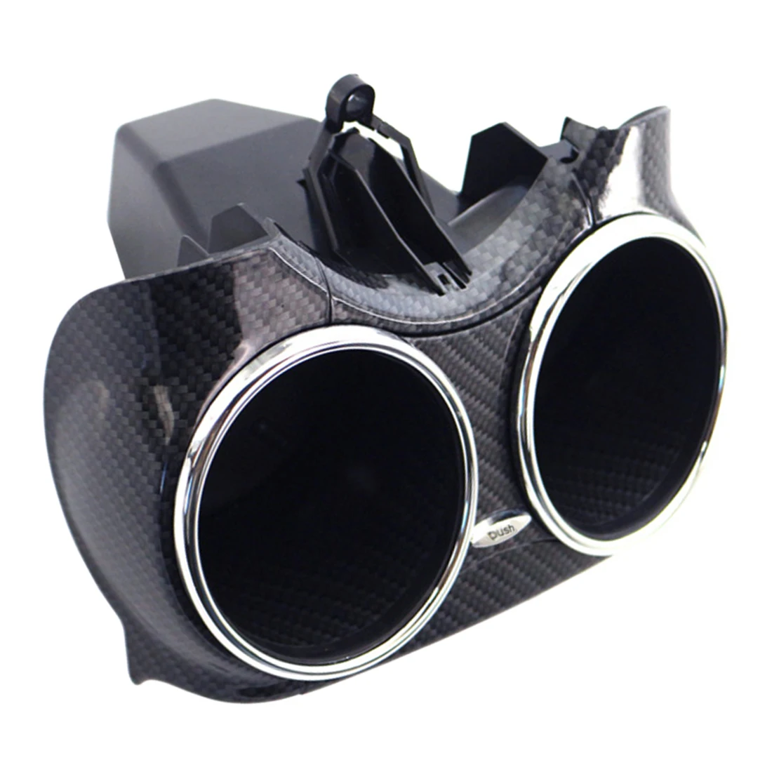 

2196800414 Carbon Fiber Style Dual Drink Cup Holder Bracket Fit for Mercedes Benz CLS500 CLS550 CLS55 CLS63 AMG Plastic