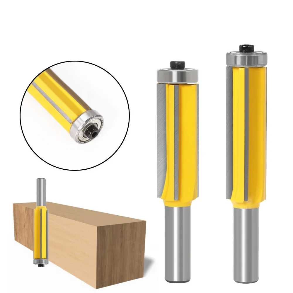 1pc12mm Flush Trim bit Z4 Patroon Router Bit Top & Bottom Lager Bits Frees Voor Hout houtbewerking gereedschap