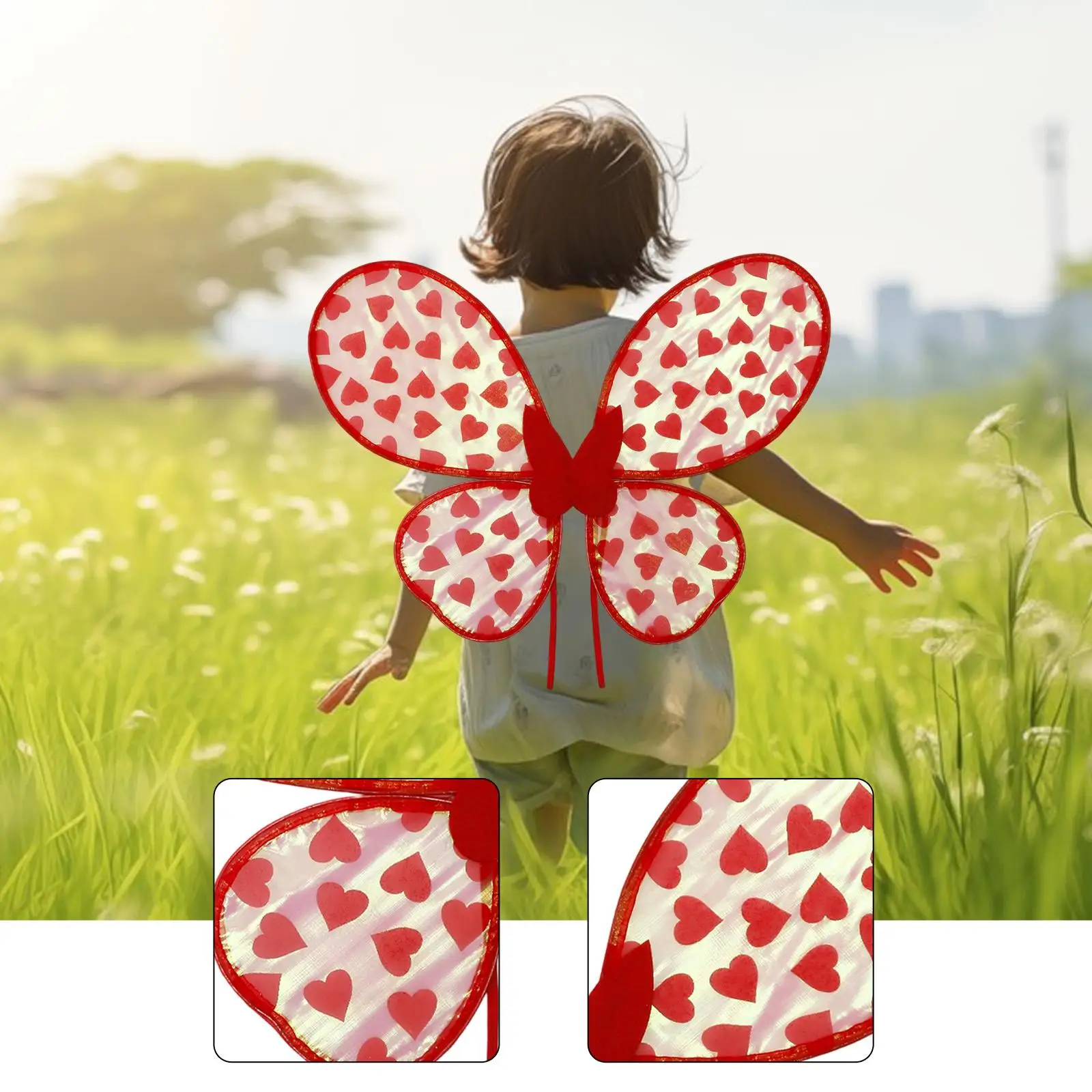 

Сердце Крылья Бабочки Взрослые Дети Одеваются Опора для Свадебного Представления