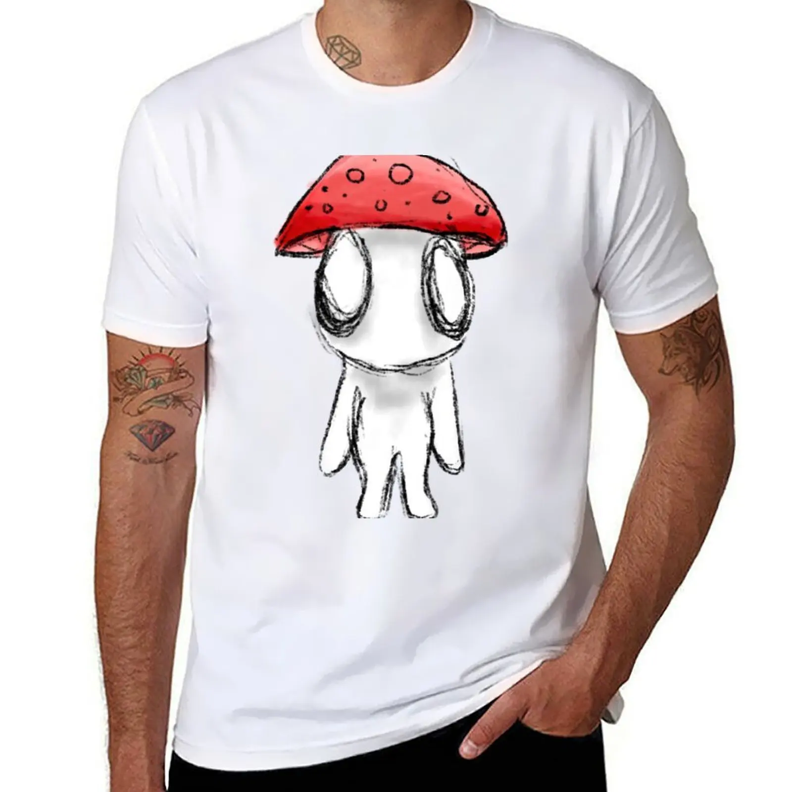 

Little Mushroom Lad T-Shirt t shirts for man cotton soft man tshirt T-Shirt