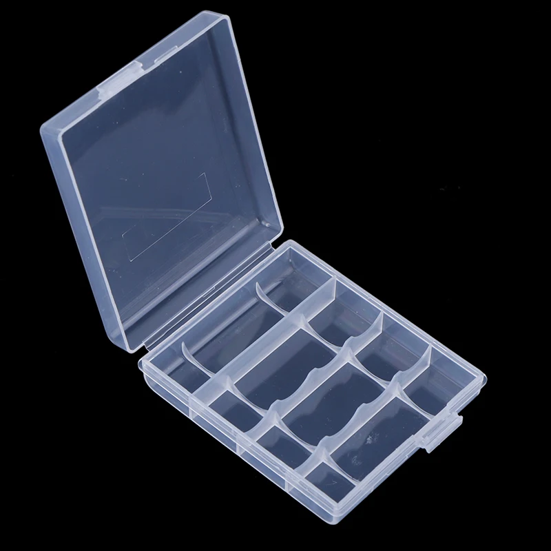 Plastic Case Holder Storage Box For 8x AA 4x AA/AAA Battery Container Organizer Hard Plastic Battery Storage Box