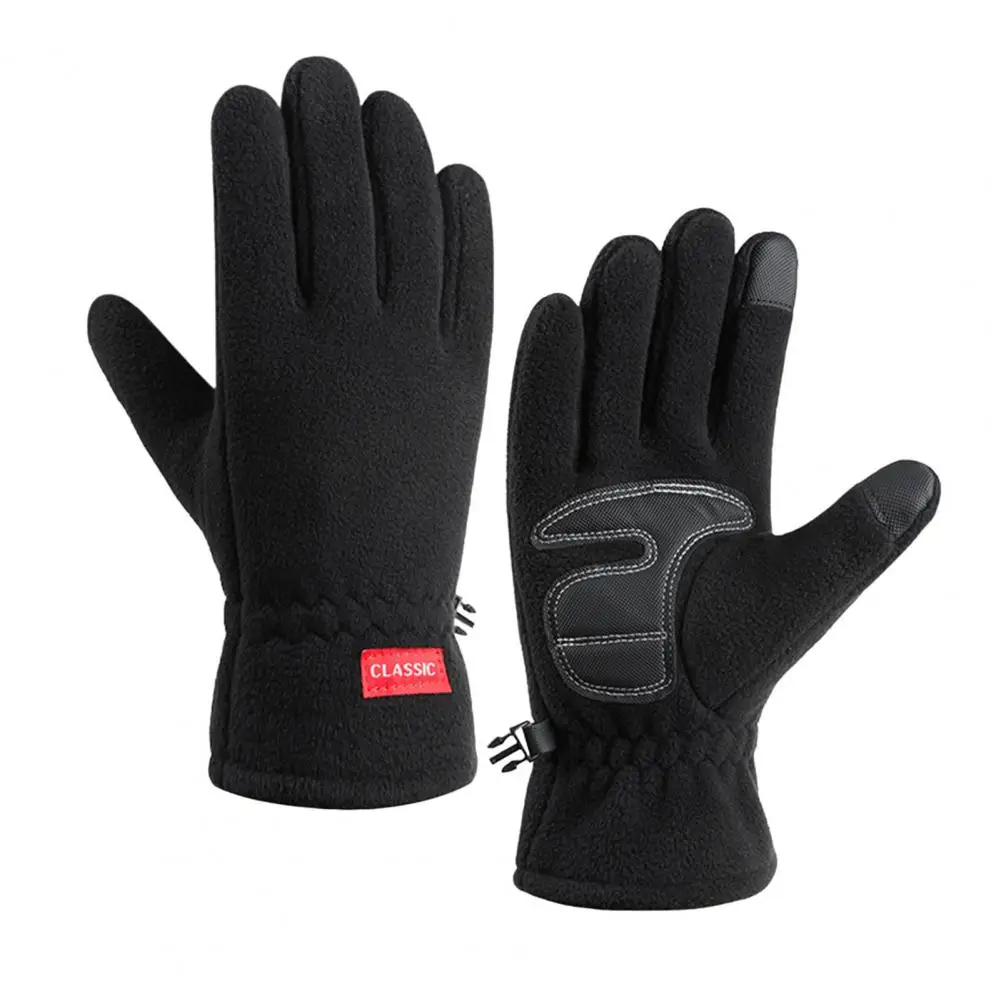 Gants de conduite coupe-vent, 1 paire, élégants, couleur unie, pour l'automne et l'hiver, fournitures de cyclisme